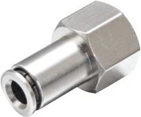Pcf Brass Female Straight Push In Connector